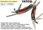Multifunkční nůž 9 funkcí Yato YT-76042