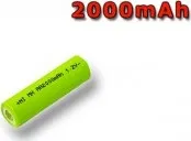 Nabíjecí průmyslový článek, baterie NiMh AA 1,2V 2000mAh