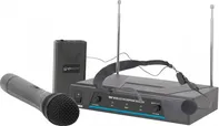 QTX VHF-N2 bezdrátový mikrofon, 2 kanálový, 173,8 + 174,8 MHz