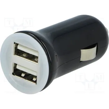Autorádio Automobilový napájecí zdroj; USB A zásuvka x2; 5V/2x2,1A;
