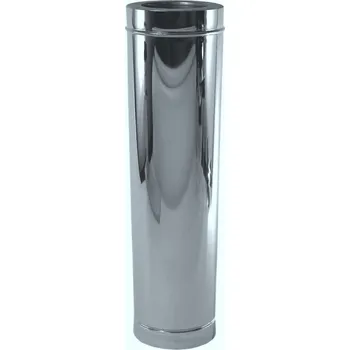 Komín DW komínový díl - trubka 0,5m - DN 200 mm (třísložkový komínový díl nerez - rovný 0,5 m)