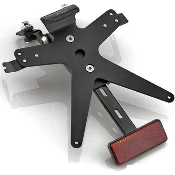 Držák SPZ Rizoma Nastavitelný držák RIZOMA s osvětlením SPZ a odrazkou pro motocykly HONDA CB1000R Černá