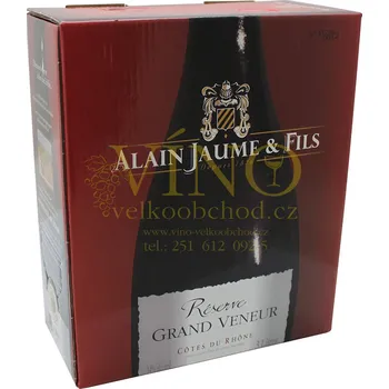 Víno Alain Jaume Akce ihned Bag-in-Box 3L Cotes du Rhone rouge Réserve Grand Veneur