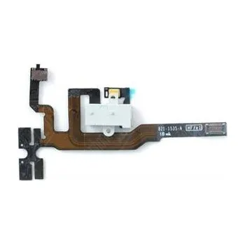 Telefonní příslušenství Apple iPhone 4G S Headphone jack a hold switch flex - sluchátkový obvod bílý 821-1336-05