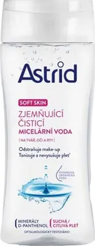 Astrid Soft Skin zjemňující čisticí micelární voda pro suchou a citlivou pleť