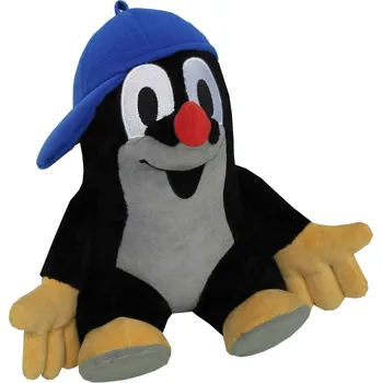 Dětské zboží MÚ Brno Plyšový Krteček 30cm, s modrou kšiltovkou - plyšové hračky