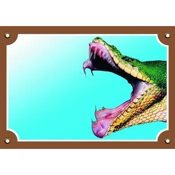 Značení Barevná cedulka Tady bydlím já! Had tlama