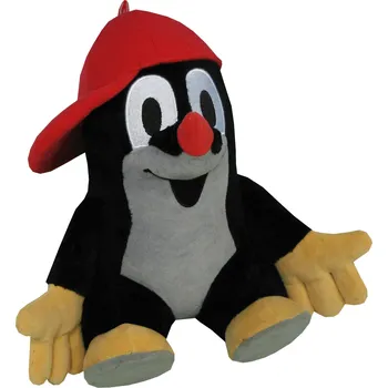 Dětské zboží MÚ Brno Plyšový Krteček 30cm, s červenou kšiltovkou - plyšové hračky