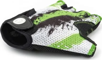 Cyklistické rukavice Author Junior X6 zelená/bílá/černá, M