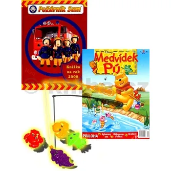 Leporelo Požárník Sam - Knížka na rok 2008 + časopis Medvídek Pú - Edice