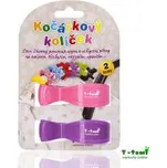 T-tomi Kočárkový kolíček růžový+fialový