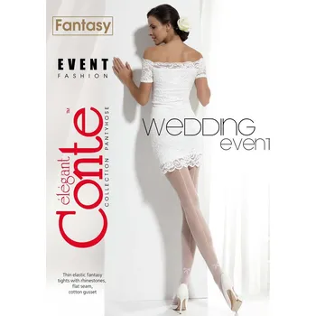 Dámské punčochy Conte Wedding Event • 2-S • bílá • punčochové kalhoty 20 DEN