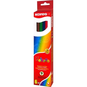 Pastelka Pastelky Kores Kolores trojhranné 6ks - 6 POSLEDNÍ KUSY -