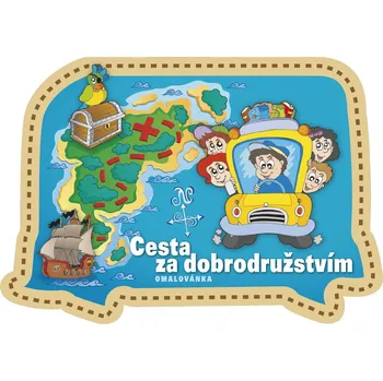 omalovánky Baloušek Tisk Omalovánka A4 s výsekem - Cesta za dobrodružstvím