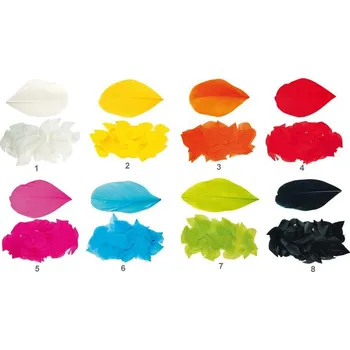 Svatební dekorace Anděl Peříčka k dekoraci 3g v sáčku 6700 Peříčka: 8. ČERNÉ