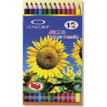 Kresba Pastelky Concorde JUMBO 12ks + ořezávátko