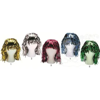 Karnevalová paruka Anděl Paruka zlatá,stříbrná, červená, modrá, zelená 5800 Paruka: 1. ZLATÁ