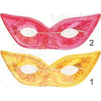 Karnevalová maska Anděl Škraboška hologramová kočičí oči 9050 Škraboška hologramová: 1. ZLATÁ