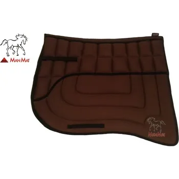 ManMat podsedlová dečka barokní s cípem velké polstrování hnědá