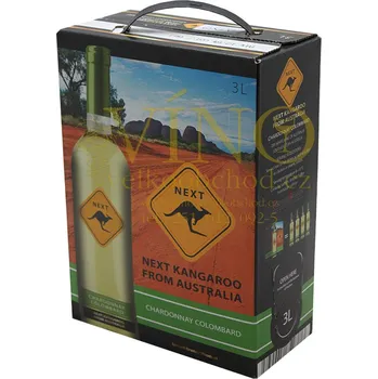 Víno Víno Next Kangaroo Chardonnay Colombard 3 l suché australské víno bag in box BIB