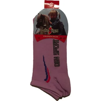 vel.80-128-Dívčí kotníčkové ponožky Design Socks - fialová barva