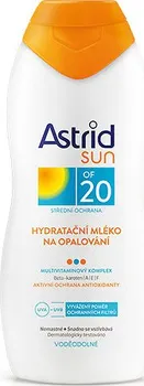 Přípravek na opalování Astrid Sun hydratační mléko na opalování SPF 20