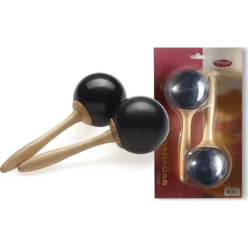 Stagg MRF-26BK, plastové maracas, černé