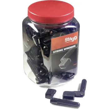 Ladička Stagg GSW-40 BK, černé kličky k navíjení strun (40ks)