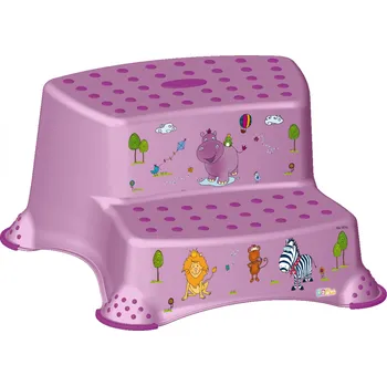 Stolička OKT Dvojstupínek Hippo, fialová