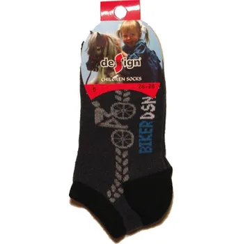 98-104,110-116-Chlapecké kotníčkové ponožky tm.šedá