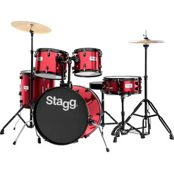 Bicí sada Stagg TIM120B WR, bicí sada, vínová
