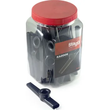Dechový nástroj Stagg KAZOO-30 BK, plastové kazoo, 30ks