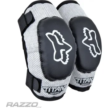 Dětské chrániče loktů FOX PeeWee Elbow Guards Black Silver Dětská vel.6-9