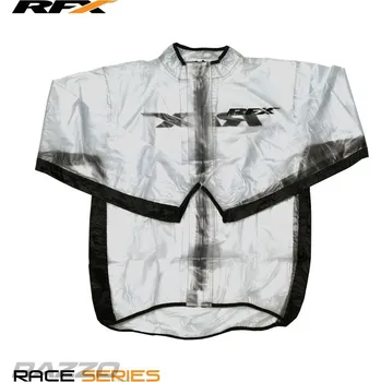 Pláštěnka Dětská pláštěnka na motokros čtyřkolky bmx RFX Sport Wet Jacket Clear Black KL