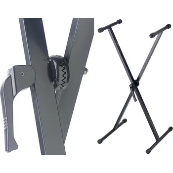 Aparatura pro klávesový nástroj Stagg KXS-A7, klávesový stojan s rychloupínací pákou