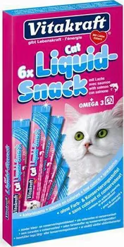 Vitakraft Cat Liquid Snack losos/Omega 3 6 x 15 g