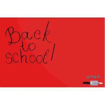 Skleněná magnet. tabule 90x60, Červená - Poslední kusy