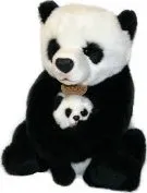 Plyšová hračka Rappa Plyšová panda s mládětem 27 cm