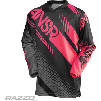 Cyklistické oblečení Pánský MX dres ANSWER Syncron Jersey Black Grey Red 2017 XXL