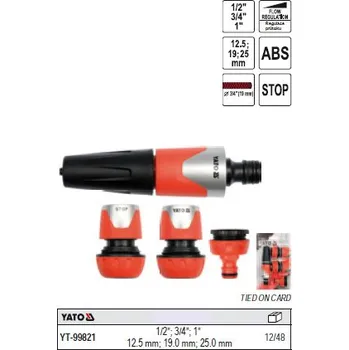 Zahrada Zavlažovací sada 4 ks s postřikovací hlavicí YATO regulovatelná YT-99821