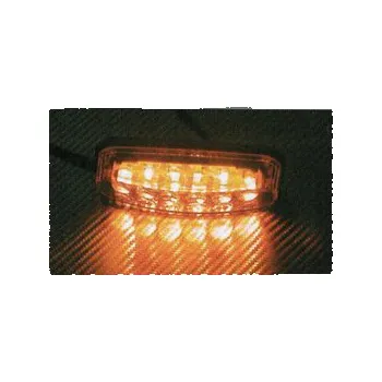 Přídavný světlomet Boční obrysové světlo LED 24V, oranžový ovál (sj-858/24oran x)