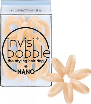 Invisibobble Nano To Be Or Nude To Be mini béžová gumička do vlasů 3 ks