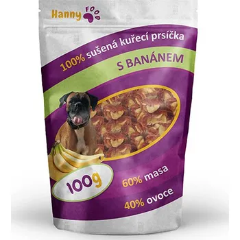 Pamlsek pro psa Hanny Food 100% sušená kuřecí prsíčka 100 g