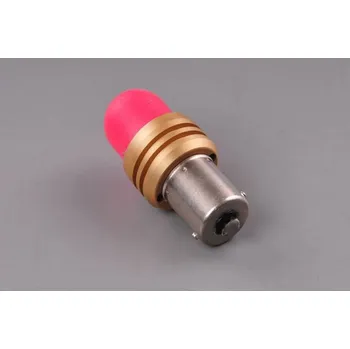 Autožárovka LED žárovka 12V-24V 21W BA15s červená - 2ks blistr