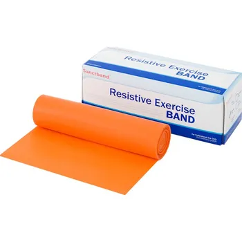 Sanctband Cvičební guma pomeranč středně silná 5,5 m