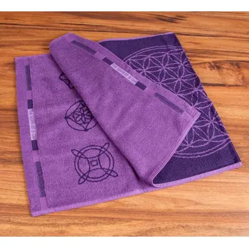 Plakát Ručník „Květ života“ fialový střední (Ručník „Květ života“ fialový střední)