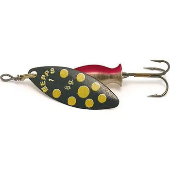 Umělá nástraha Třpytka MEPPS Aglia Long Heavy 1+ černá/žlutá (A LH 1+ černá/žlutá)