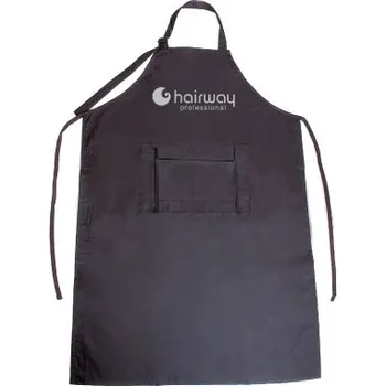 Kuchyňská zástěra Kadeřnická zástěra Hairway s kapsami - černá (38085) + dárek zdarma