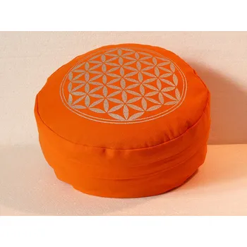 Dekorativní polštářek Květ života - Meditační polštář oranžový (Květ života - Meditační polštář oranžový)