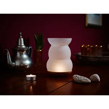 Aroma lampa Aromalampa/olejový difuzér Lucerna - "Květ života" (Aromalampa/olejový difuzér Lucerna - s bílým "Květ života")